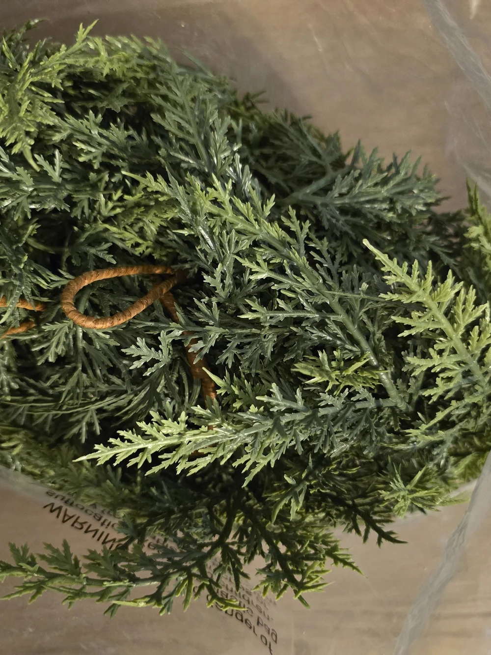 Set of Two Festive Green Cedar Garland. 6 Feet each. NEW.